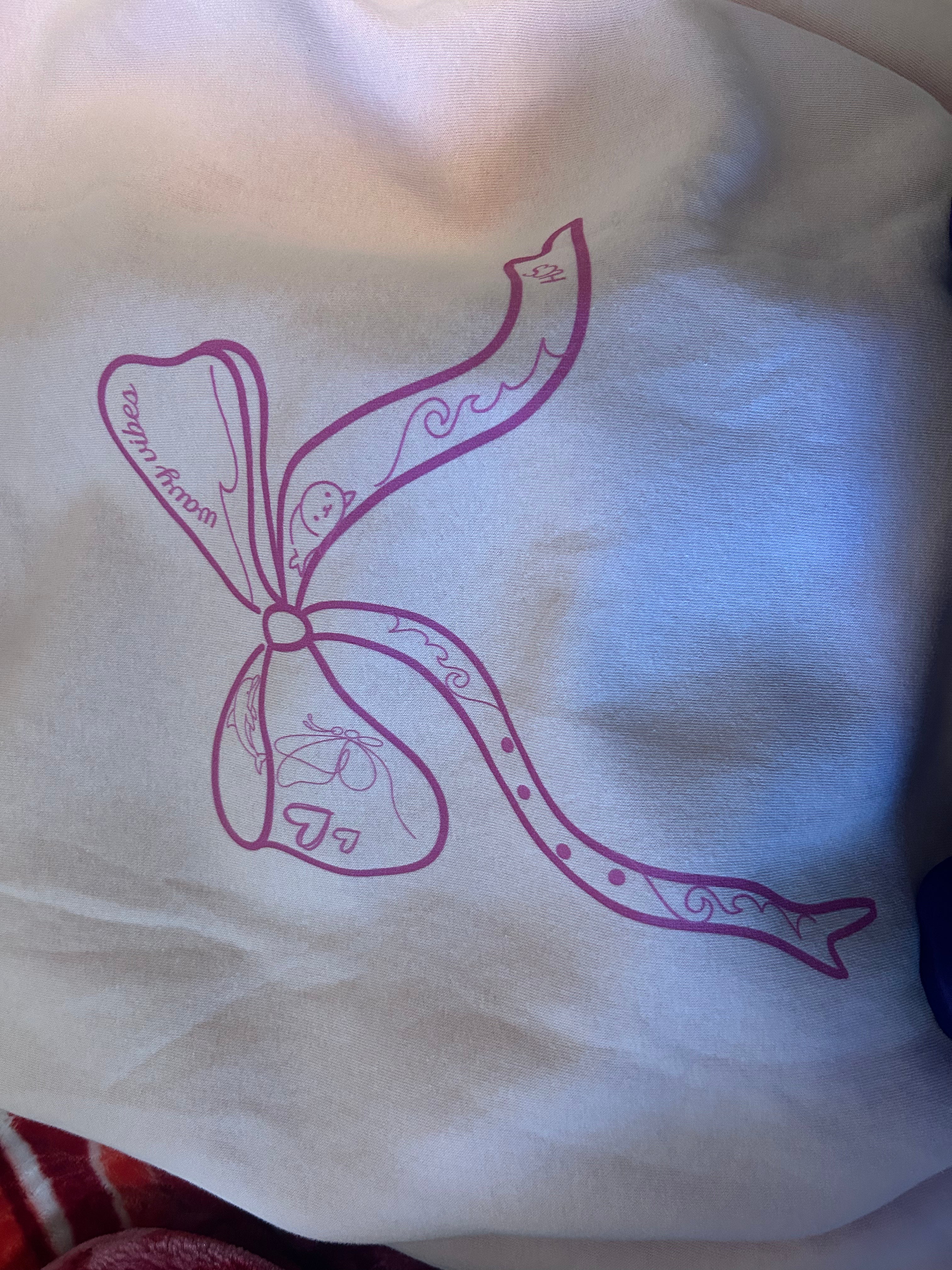 Light pink HCS ribbon hoodie