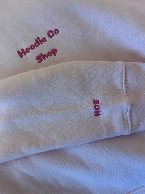 Light pink HCS ribbon hoodie