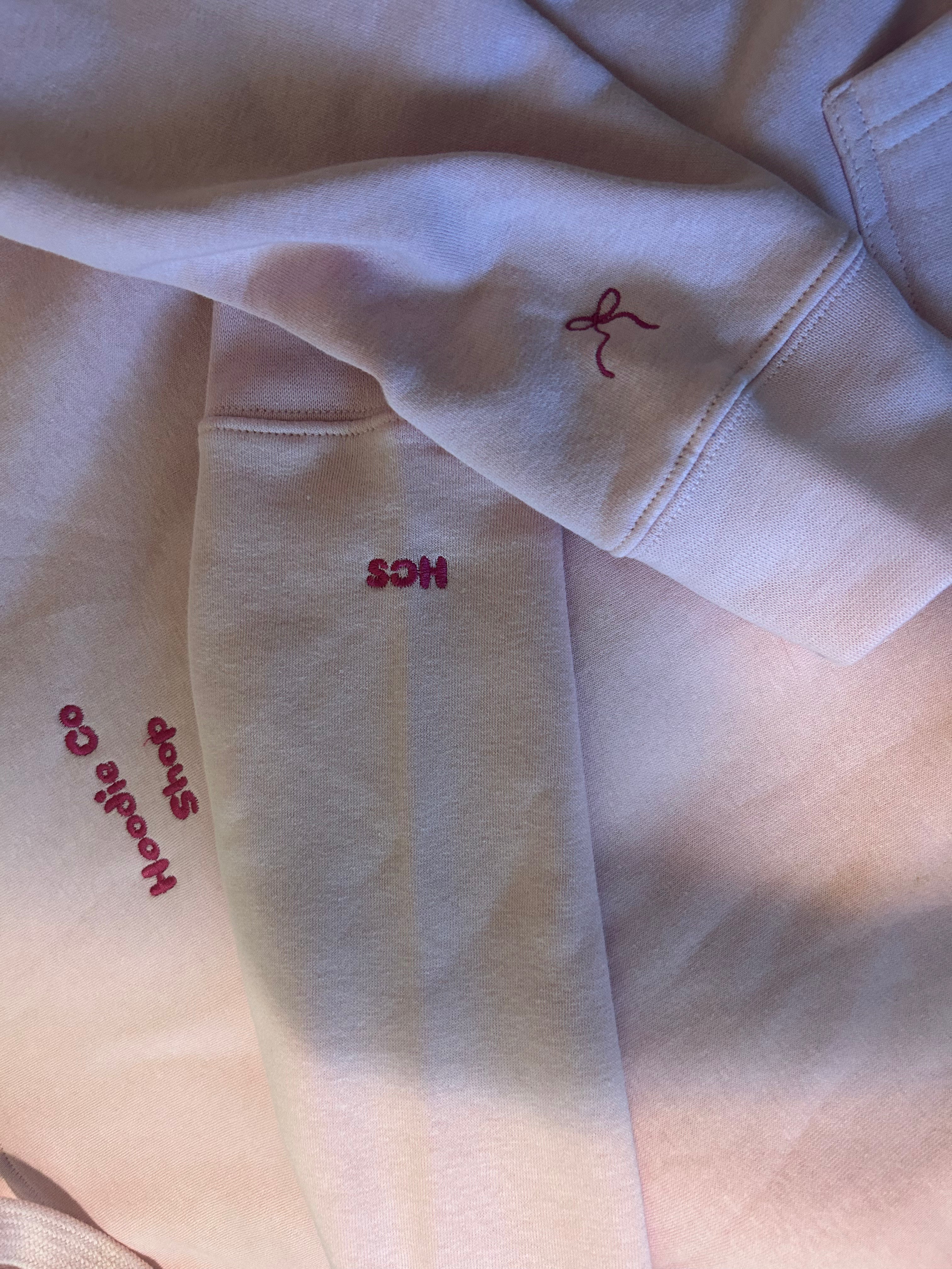 Light pink HCS ribbon hoodie