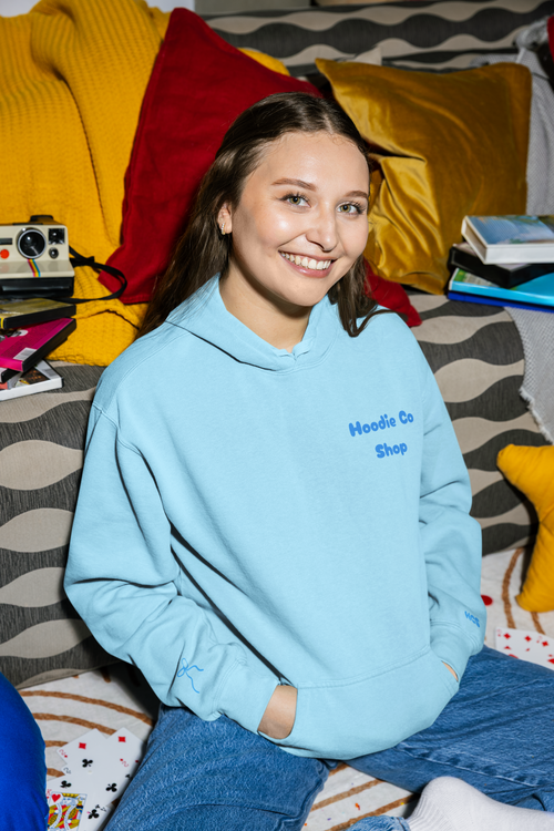 Light blue HCS Ribbon Hoodie