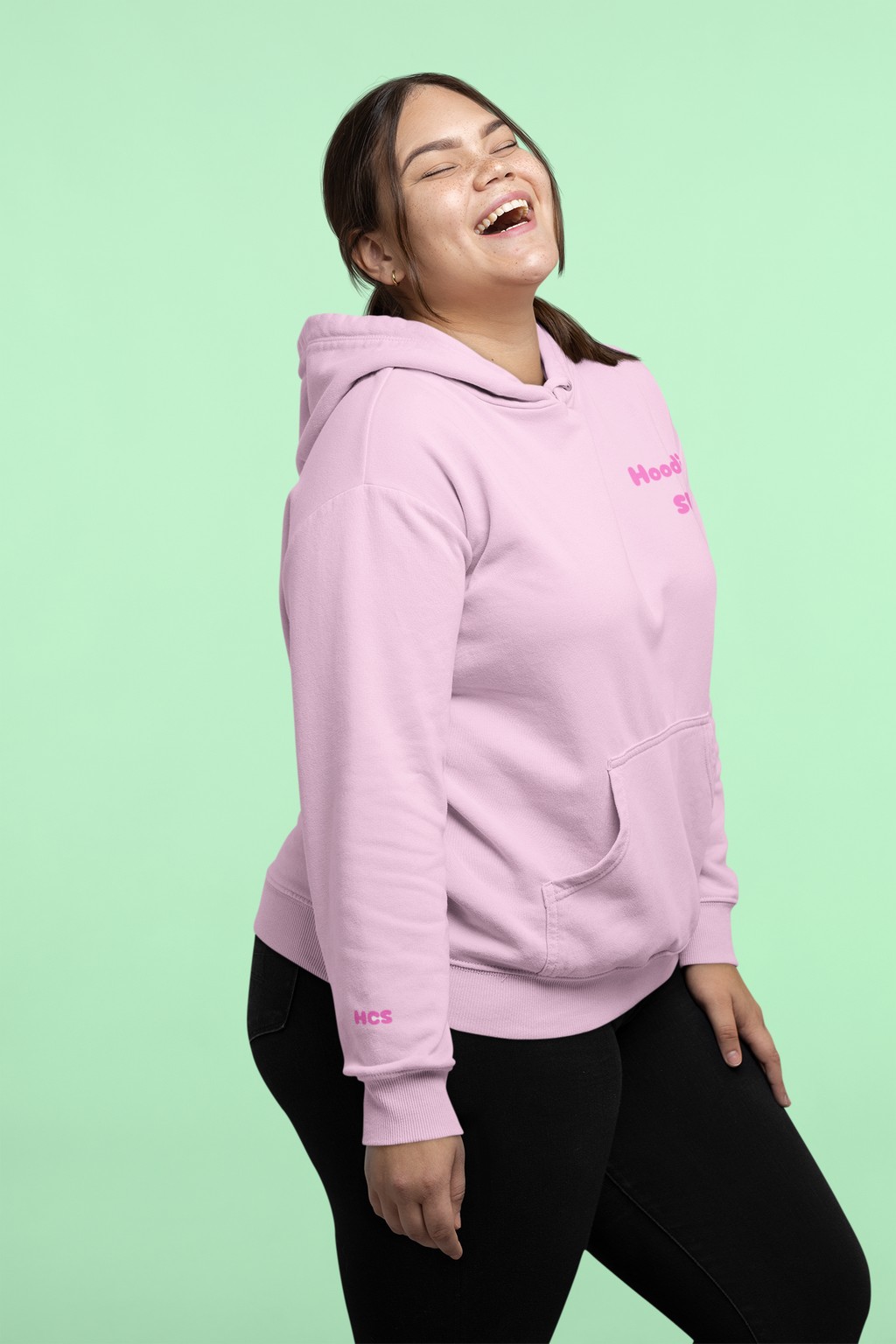 Light pink HCS ribbon hoodie
