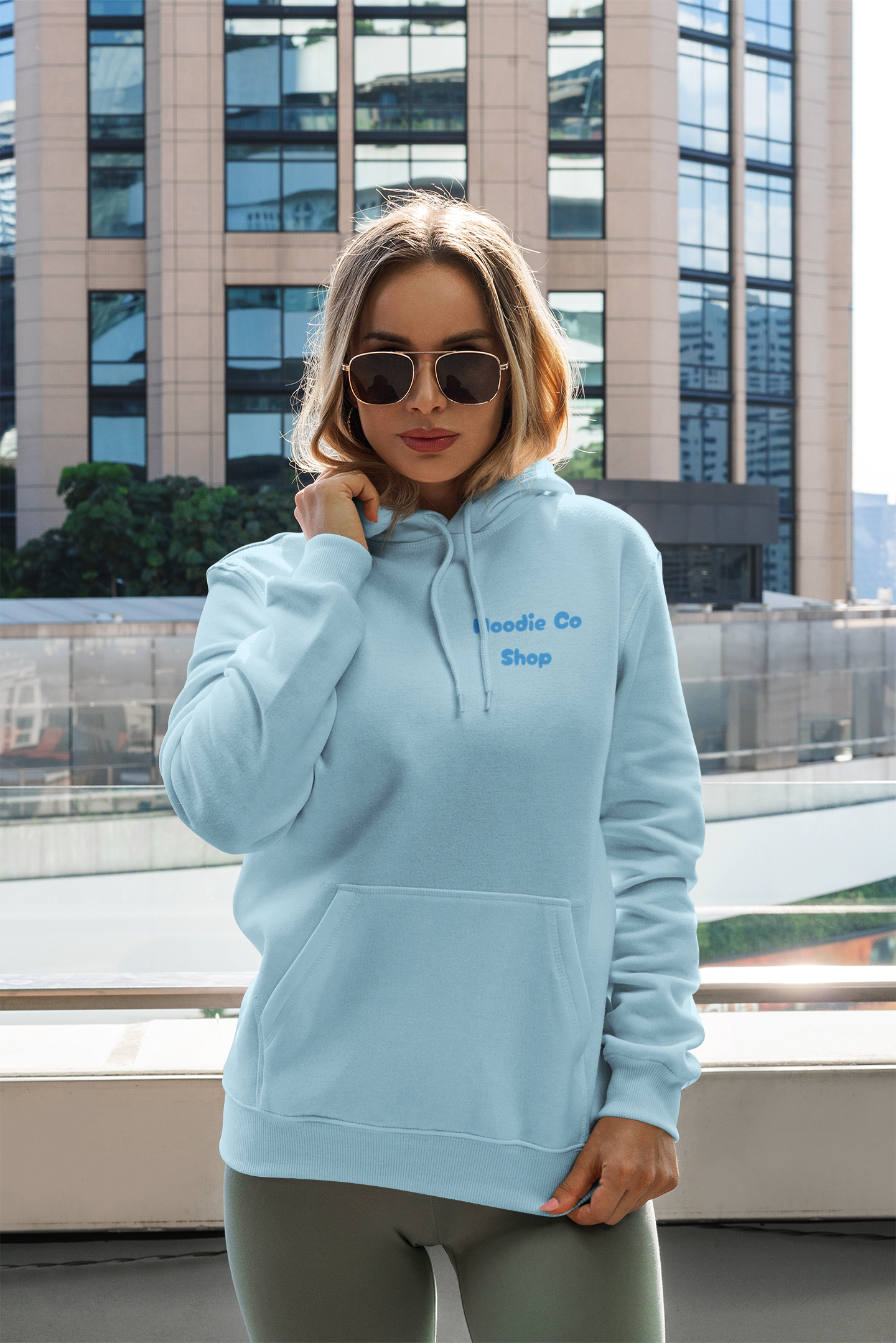 Light blue HCS Ribbon Hoodie
